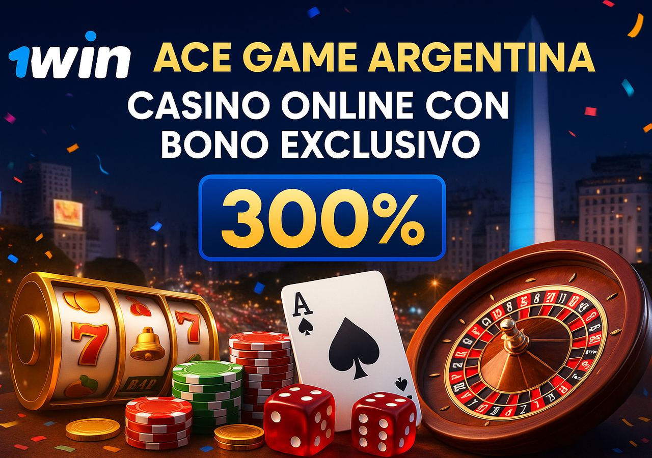 Bono exclusivo de 300% Ace Game Ace Game Argentina bono 300% casino online